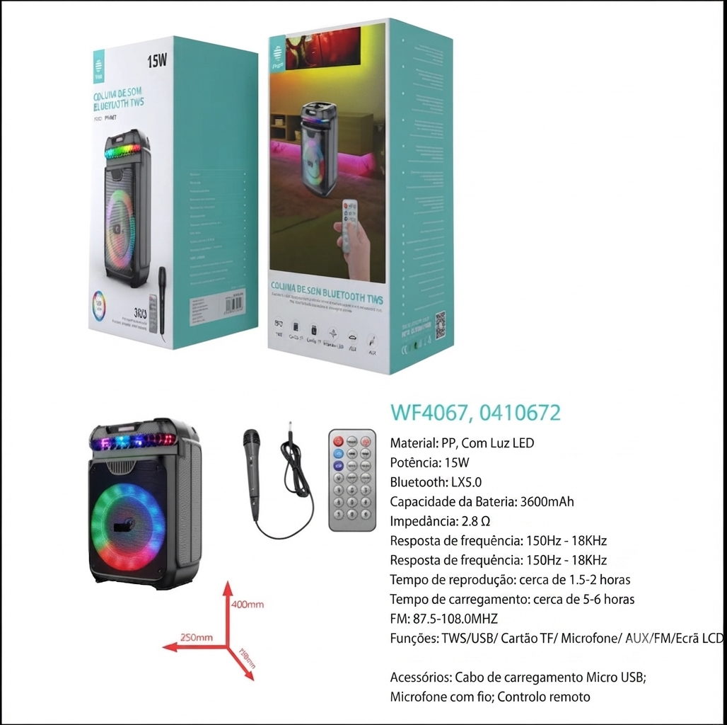 Coluna de Karaoke IKREA WF4067