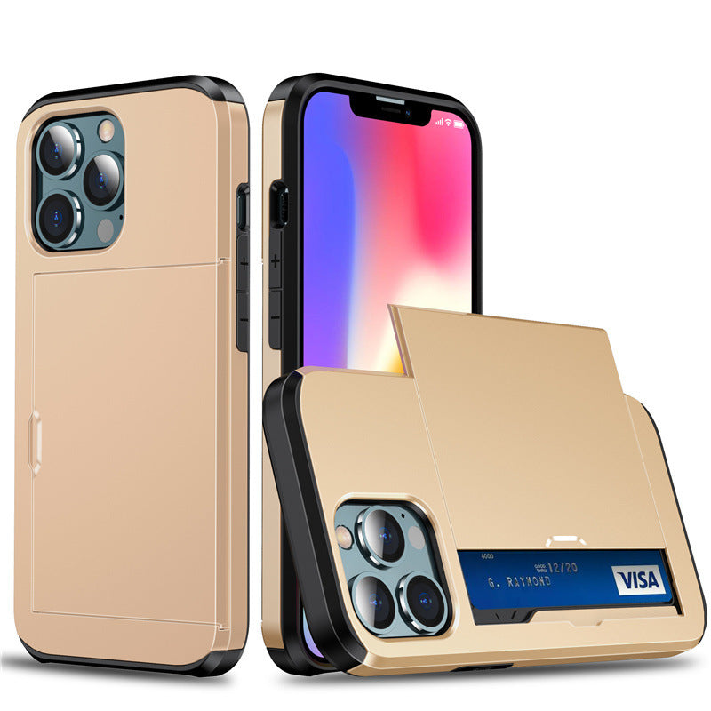 Capa iPhone 17ProMax com Porta-Cartões Deslizante