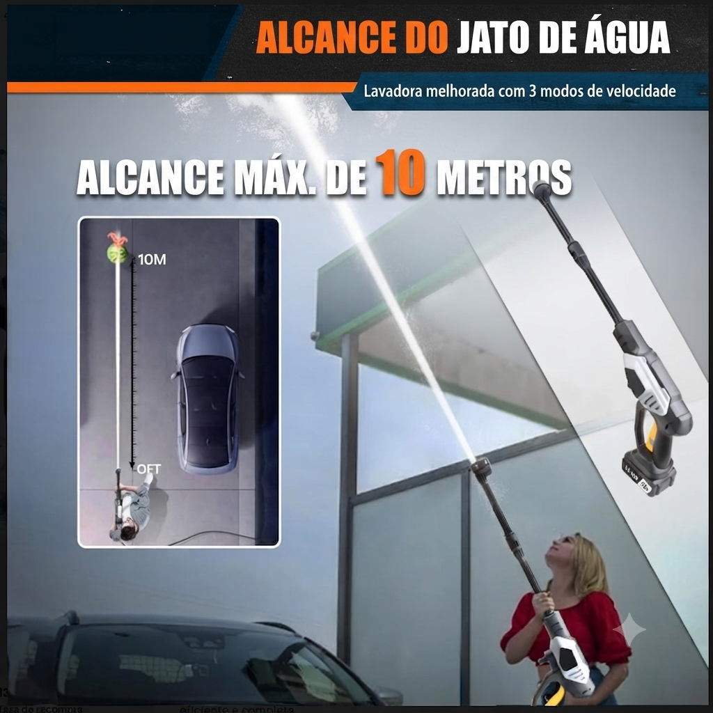 Máquina de lavagem a pressão portátil de 20 V