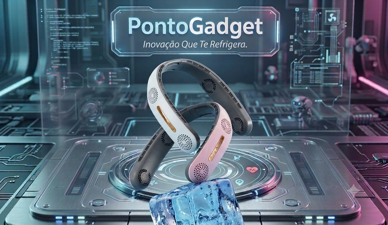 Ventilador de Pescoço Portátil Turbo (4000mAh)