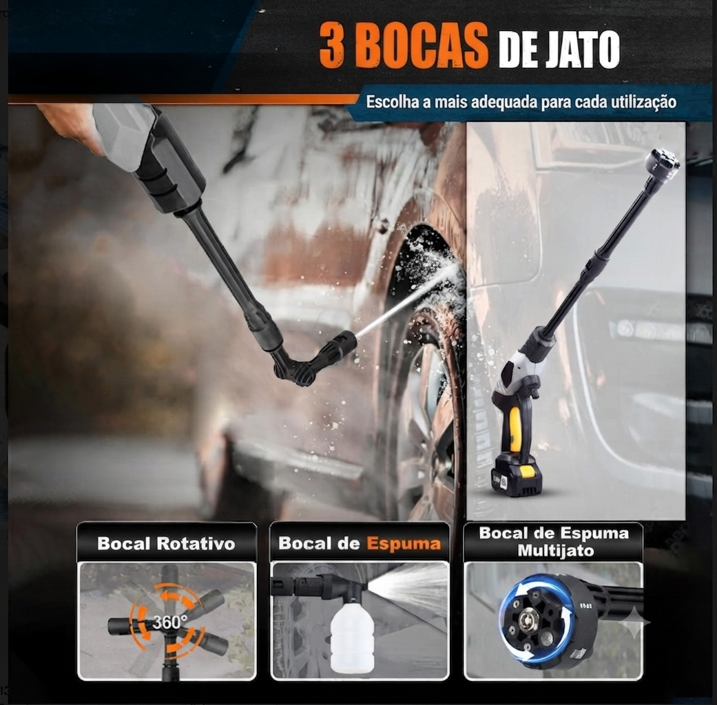 Máquina de lavagem a pressão portátil de 20 V