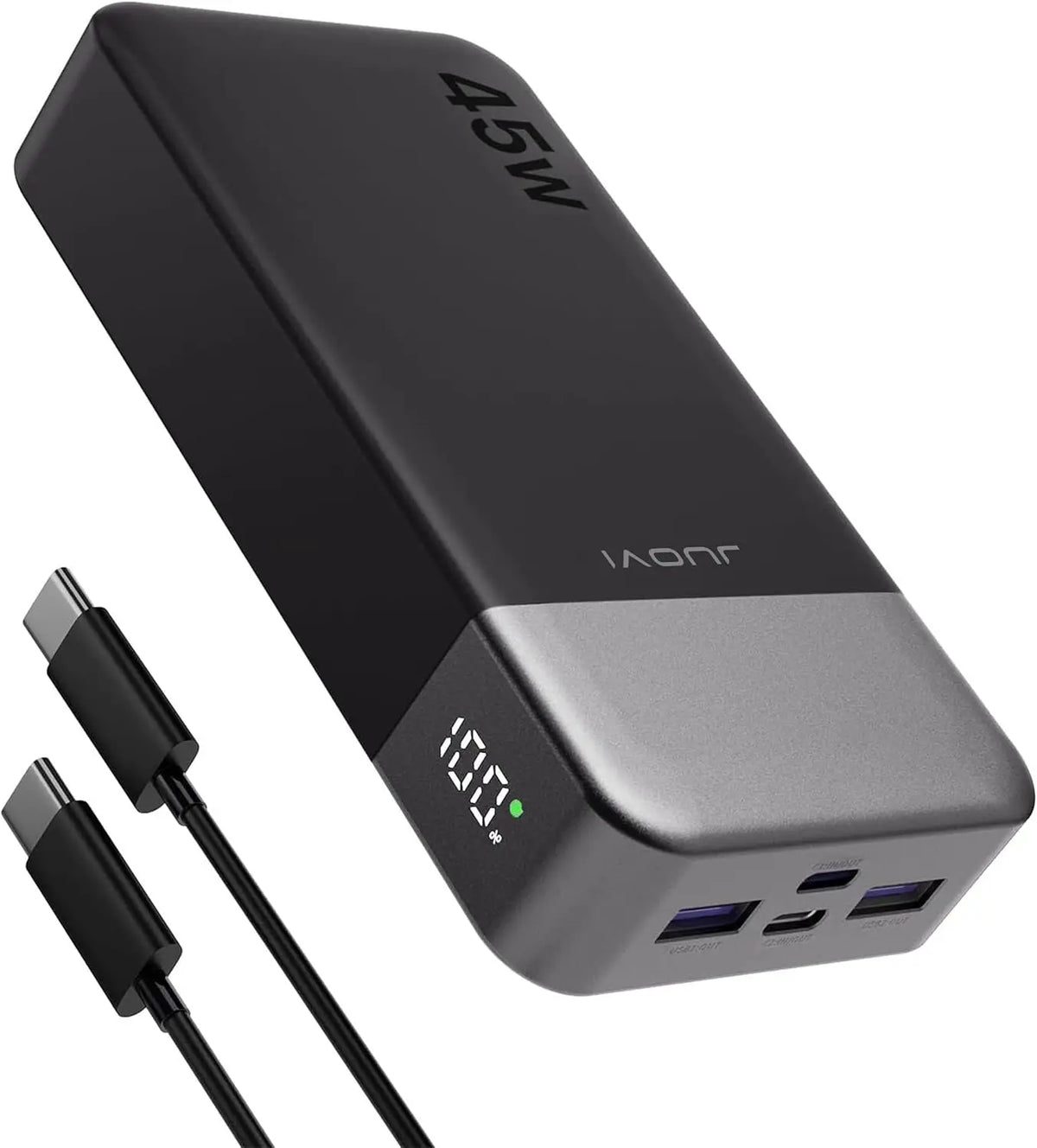 Powerbank JUOVI 20000mAh 45W — Carregamento Ultra-Rápido com Display LED