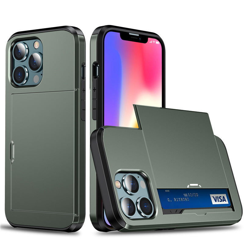 Capa iPhone 17ProMax com Porta-Cartões Deslizante