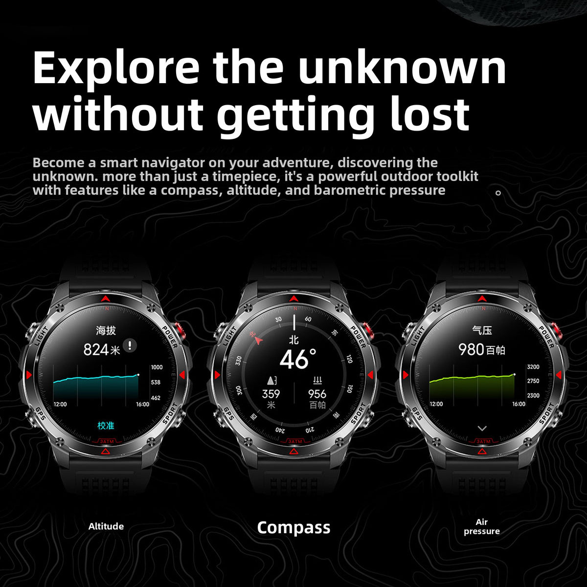 Smartwatch Tático Militar Ultra X